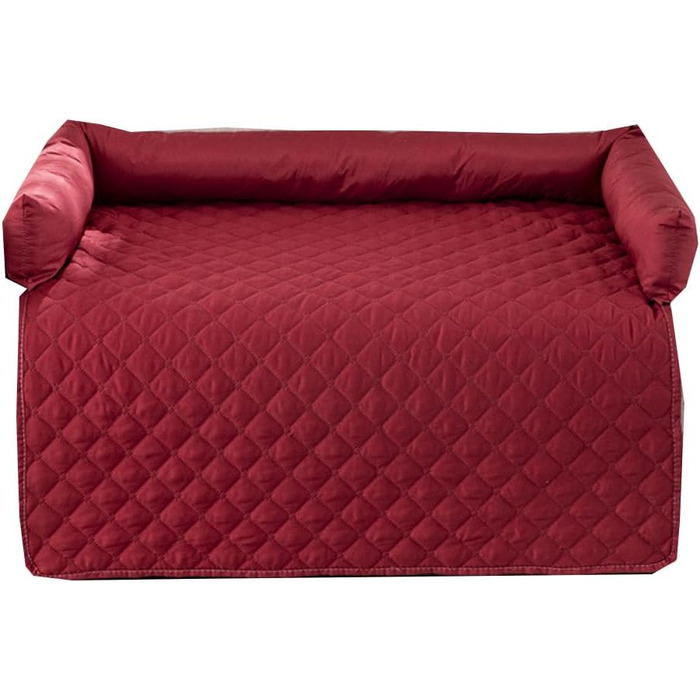 М'яке, неслизьке ліжко для собак та котів, 75 x 120 см, червоне