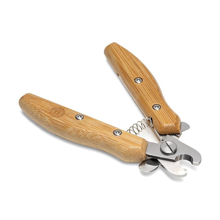 Ножиці для грумінгу собак та котів Mikki бамбукові з безпечним стопором, мікрозубчасті