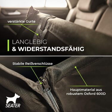 Автокрісло для собак GüteWerk: надійний захист та комфорт для маленьких та середніх собак (до 45 см)