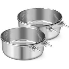 Миски для собак Reshiho з нержавіючої сталі (2 шт.) - великий та маленький розмір