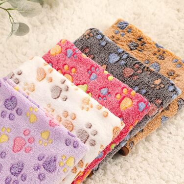 М'яка тепла ковдра для собак та котів з флісу, 50х70 см, бежева