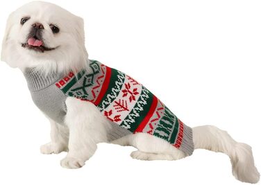 Теплий зимовий светр для собак середніх та великих порід - Knitted Sweater Costume Outfit