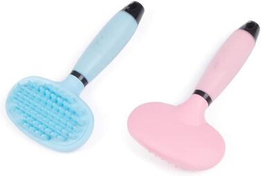 Гребінець для видалення ковтунів для собак та котів, рожевий