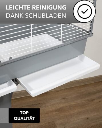 Клітка для птахів велика, волієра для хвилястих папужок, канарів, 2 птахів, аксесуари, 80 см