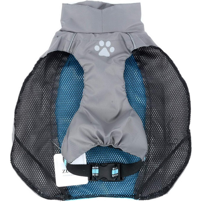 Водонепроникний дощовик для собак середніх та великих порід Zunea, з відбиваючими елементами, легкий, вітронепроникний, з сітчастою підкладкою, захист від дощу, для прогулянок на природі, зелений, 3XL, 7XL (1 шт.)