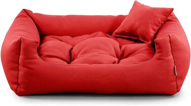 Gutekissen® Лежанка для собак, подушка для собак, лежанка для собак - міцна, висока якість NEO (L - 90x75, Червоний) L - 90x75 Червоний