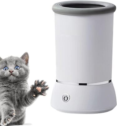 Очисник лап для великих собак - портативний аксесуар для собак, видаляє бруд та сміття з лап. Чисті лапи (білий)