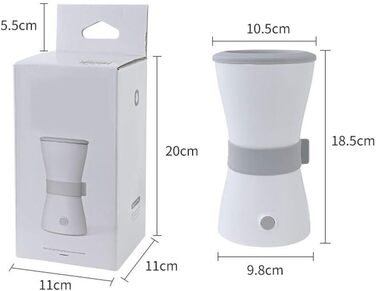 Автоматичний очищувач лап для собак PJDDP - мийка лап для домашніх тварин, портативна щітка для чищення лап, білий