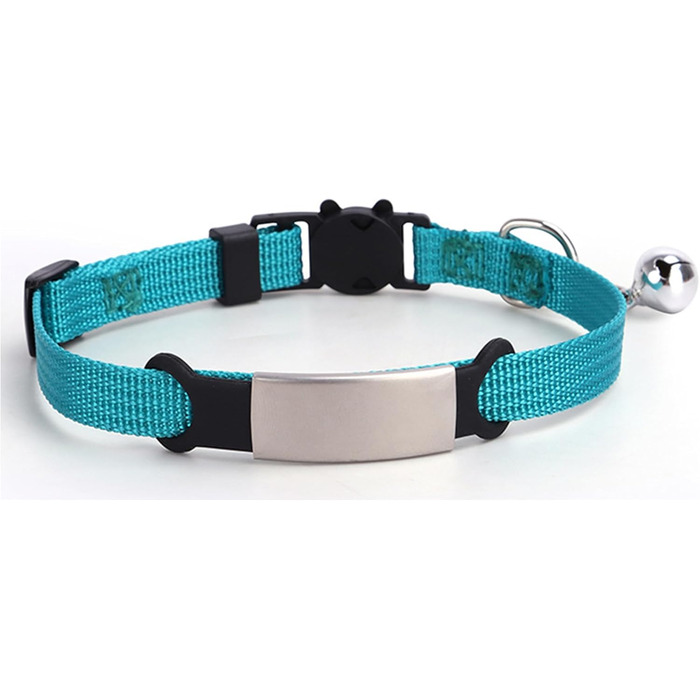 Індивідуальний ошийник для кота з дзвіночком, лазерним гравіюванням, нічним відбиттям, нейлоновий ошийник, милий ошийник з квітковим візерунком, анти-втрата для котів (нейлон)