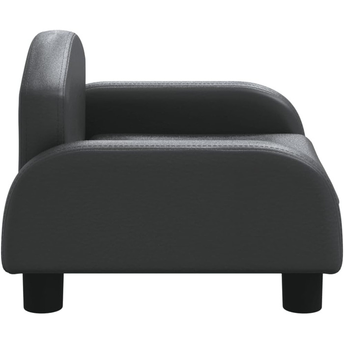 Крісло-ліжко для собак та котів, чорне, 50x40x30 см, з водонепроникного штучного шкіровинилу