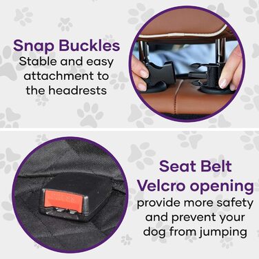 Захист для заднього сидіння та багажника автомобіля - килимок для собак (145 x 147 см, XL)