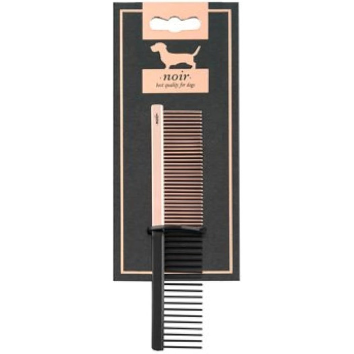 Металевий гребінець Fellka Ebi Noir 645-436660 з 27/61 зубцями, розмір 13.2 x 2.1 см