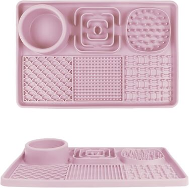 Силіконовий килимок для собак та котів Upgrade XL з великим присоском (без BPA) - Рожевий