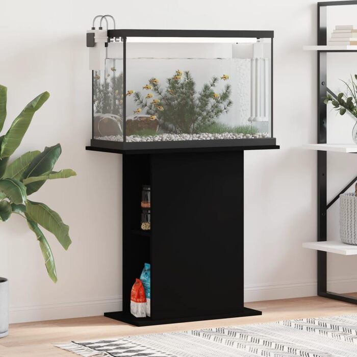 Тумба для акваріума BaraSh 36x75x72,5 см чорна, ДСП