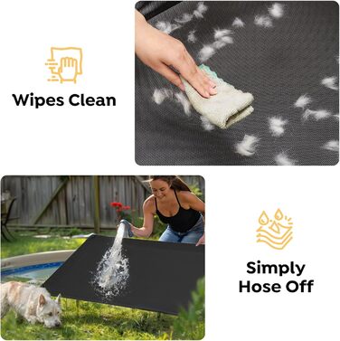 Підвищене ліжко для собак Veehoo Outdoor, велике, з міцної сітки Textilene, для малих і середніх порід, сіре, 107x76x18 см, знімний та легкий у догляді
