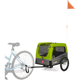 Причіп для велосипеда для собак, розмір M, зелений