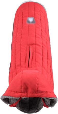 Зимова куртка для собак, теплий пуховик-мандель для тварин, костюм для собак, червоний, розмір M (43-53 см)