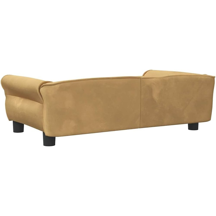 Крісло-ліжко для собак, лежанка для тварин з м'якою оббивкою, коричнева, 95 x 55 x 30 см