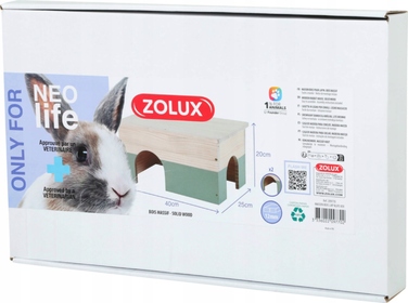 Дерев'яний будиночок для кролика ZOLUX NEOLIFE, колір зелений