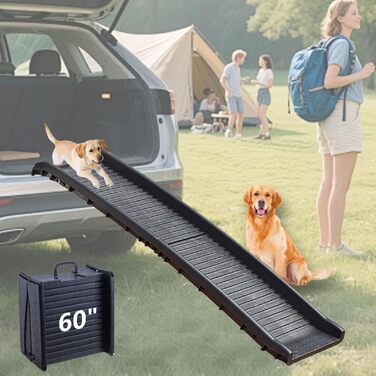 Рампа для собак Hunderampe, пластикова, складається, до 75 кг, з антиковзким покриттям, для маленьких собак, допомога при входженні в авто