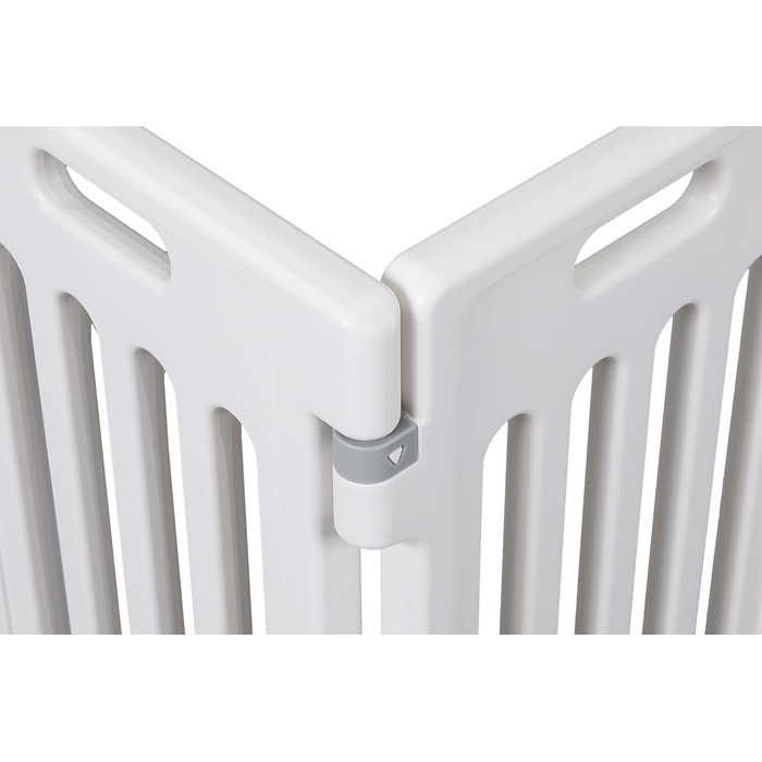 Льох для собак Birdrock Home з 16 панелей, великий, 65 см, білий - безпечний загін для цуценят