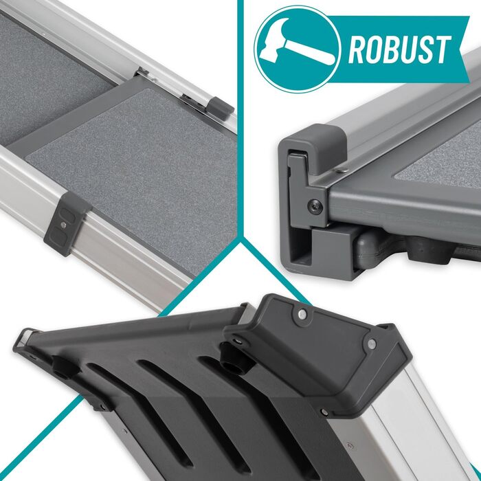 Рампа для собак VOSS.PET, висувна, алюмінієва, 100-180 см, до 120 кг