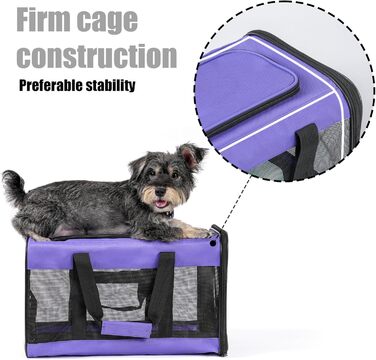 Транспортна переноска для собак та котів HITSLAM, складана, для подорожей, зелена (M)