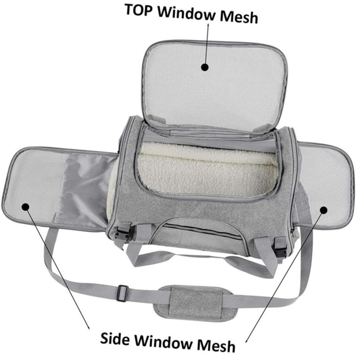 Трансформер для тварин ANDRESLAD: переноска для собак та котів з дихаючого оксфордського матеріалу