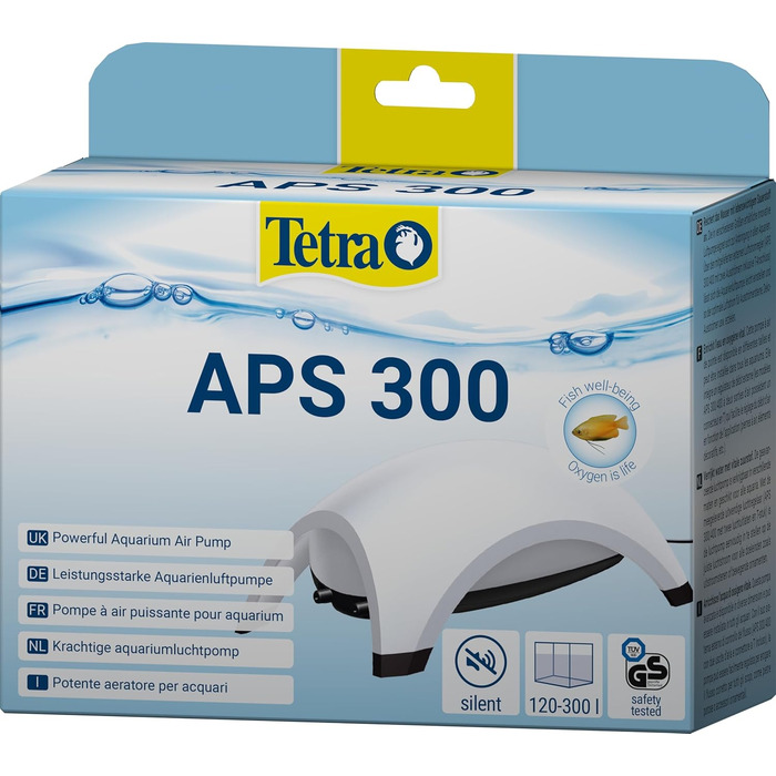 Tetra APS 300 тиха мембранна помпа для акваріума 120-300 л, біла