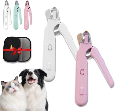 Криворіз на батарейках 2-в-1 з LED-підсвічуванням для собак та котів, безпечна грумінг-інструмент