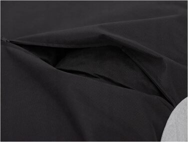 Матрац для собак овальної форми, 87x68x15 см, сірий - водонепроникний, кучелистий, для собак маленьких, середніх та великих порід, підходить для вулиці, можна прати