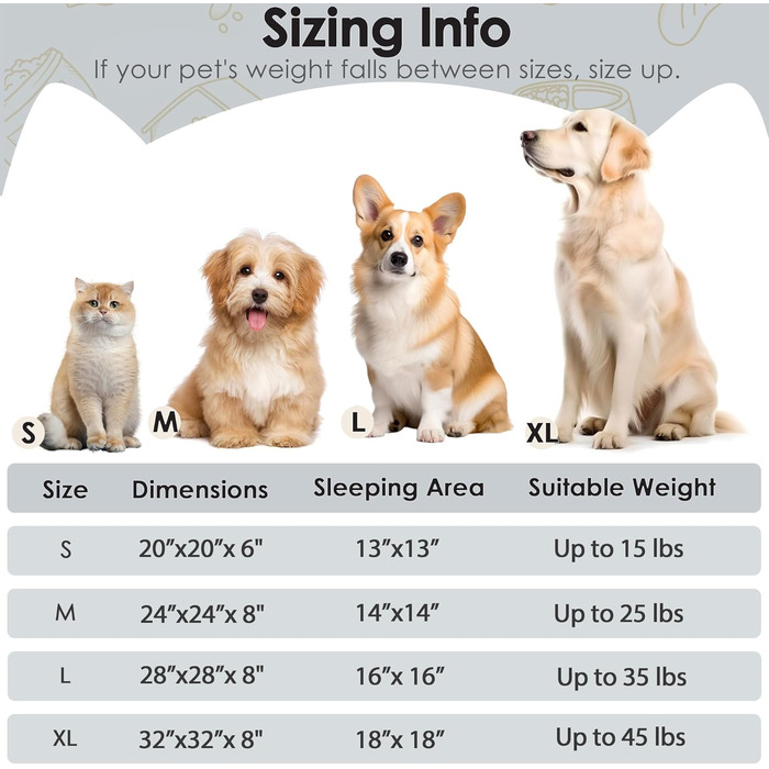 Hoewina Велике ліжко-гніздочко GOG для котів та собак, 71,1 см, розмір M, кругле, м'яке, сіре, для цуценят та кошенят, миється, 28 x 28 x 8 см