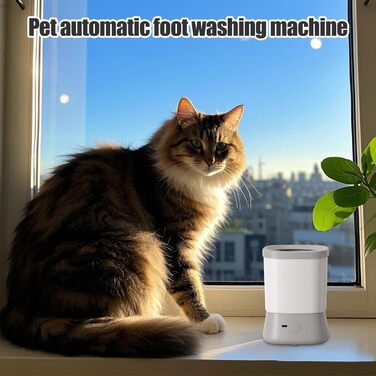 Портативна мийка для лап собак, щітка для лап, захист від бризок, 2 швидкості, аксесуари для миття лап домашніх тварин для кемпінгу, подорожей, відпочинку на природі, видалення бруду та сміття (сірий)