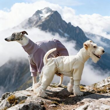 Зимовий теплий куртка для собак з отвором для повідка. Вітростійкий зимовий одяг для маленьких, середніх та великих собак (25N016 Білий, XL)