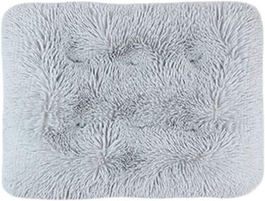 М'яке ліжко для собак та котів GUOCU Deluxe, 94x63 см, сірий колір. Зі знімним чохлом, неслизьким дном та теплим флаєсом.