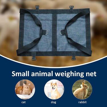 Вага для собак, телят, ягнят та альпак | Переносний знімний ремінь для грумінгу