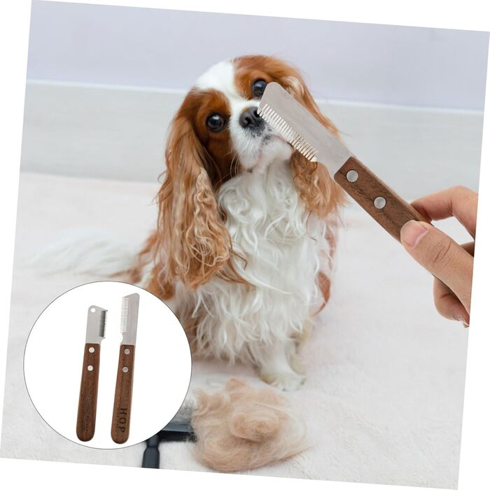 Набір щіток для собак з довгою та середньою шерстю Housoutil: догляд за шерстю та видалення ковтунів. Ергономічні ручки, преміум-якість