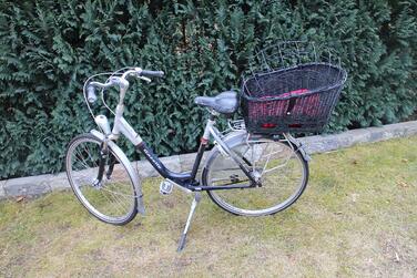 Корзина для велосипеда Marcus Weidenhandel для собак та інших тварин, чорна, XXL, з металевою сіткою