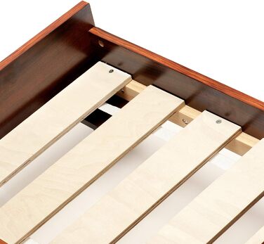 Ліжко для собак Furhaven великого розміру в стилі середини століття, підняте, горіх, розмір L 94 x B 72 x H 25 см