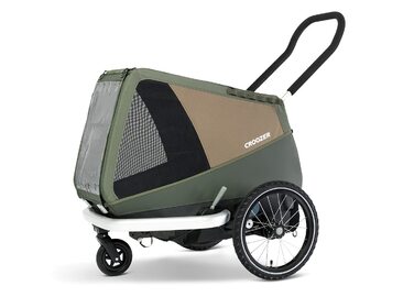 Croozer Dog Ennamoss Green - універсальний вагончик для собак, зелений
