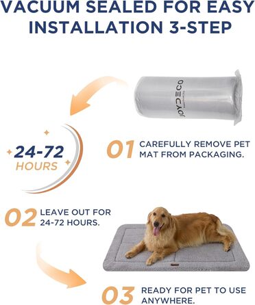 Килимок для собак Joydeco 74x53 см - двосторонній, з флісу, для переносок та кліток. Підходить для середніх та маленьких собак. Темно-сірий колір