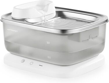 AstroPet автоматичний фонтан-поїлка 7 л для котів і собак, ультратихий бездротовий, до 40 днів автономної роботи, легке чищення
