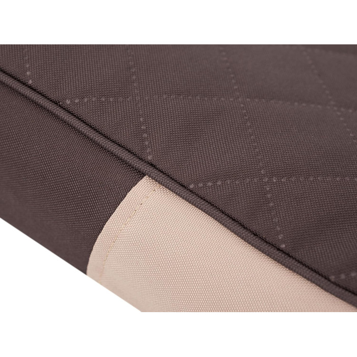 Лежанка для собак DOGGY: м'яка, комфортна, 80 x 55 см, бежево-коричнева