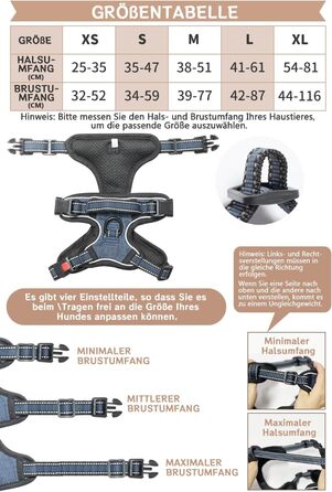 Нашийник для собак BaoCheng Anti Pull: безпечний, дихаючий, з 3 пряжками, для малих, середніх та великих собак, світловідбиваючий (темно-зелений, небесно-блакитний)