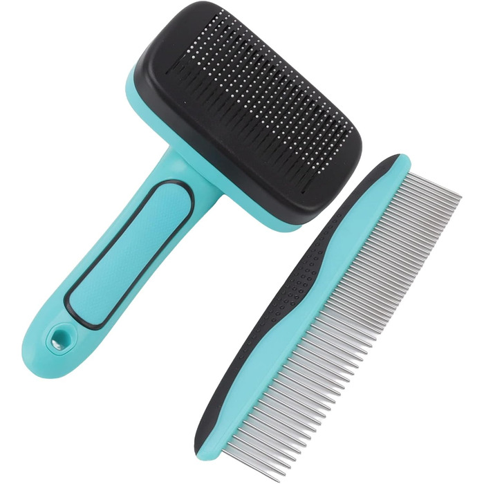 Набір щіток для собак, самоочищується, вичісувальна щітка, для собак і котів з довгою та короткою шерстю