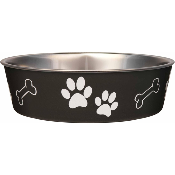 Миска для собак Loving Pets Bella Bowls, нержавіюча сталь, L, Espresso Brown
