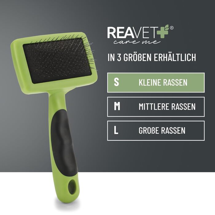 Бурштук ReaVET для собак та котів з довгим хутром: видаляє підшерсток, розплутує шерсть (L)