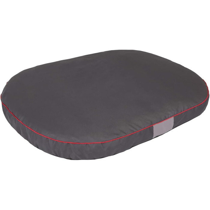 Кругла лежанка для собак, підстилка для собак різних розмірів - міцна, водонепроникна, з м'якою піною, для тварин, для використання на вулиці та прання - 87x68x15 см, сіра L