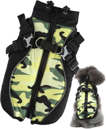 Водонепроникний зимовий одяг для собак – теплий одяг для малих, середніх та великих собак, цуценят, для прогулянок снігом, тренувань та повсякденного використання (L)