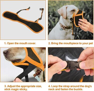 Майор для собак: нейлоновий, з сіткою, регульований, анти-drop, для Лабрадора, Шелті, Чихуахуа